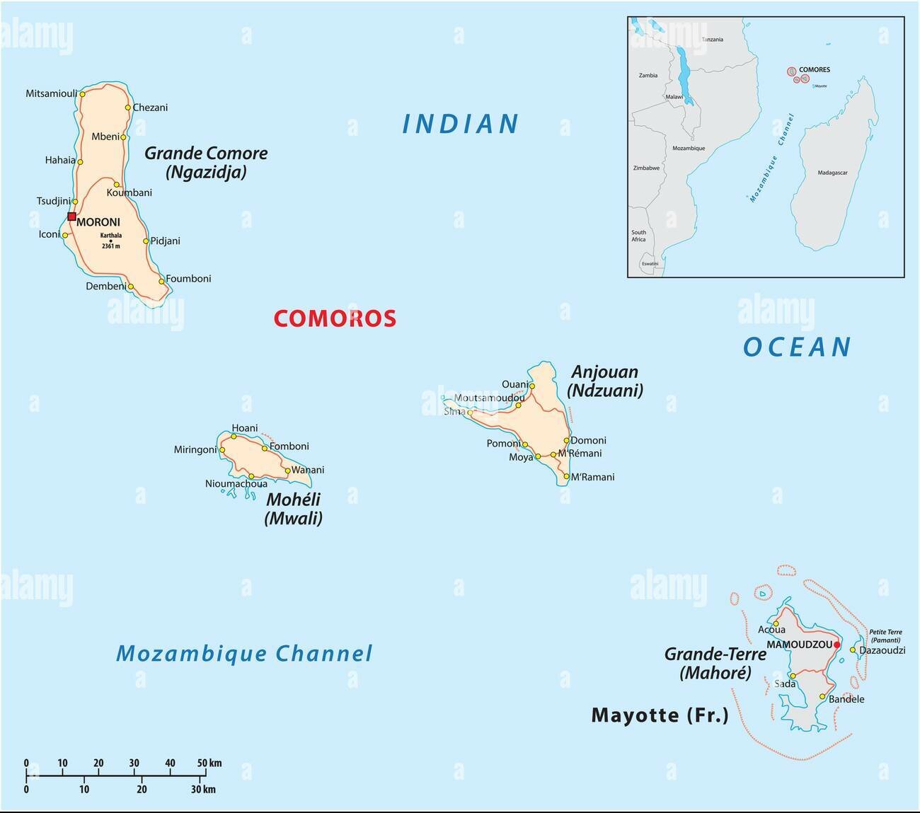 Les Comores et Mayotte